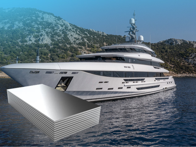 Aluminum plate for fishing boat